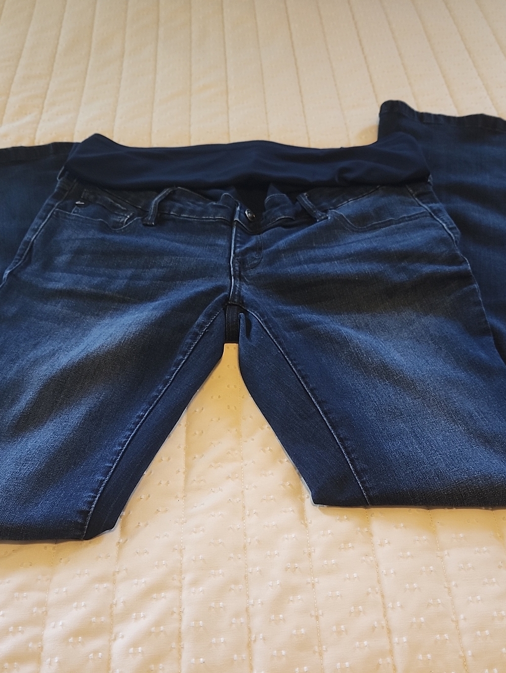 KanCan Dark Wash Maternity Flare Leg Jeans